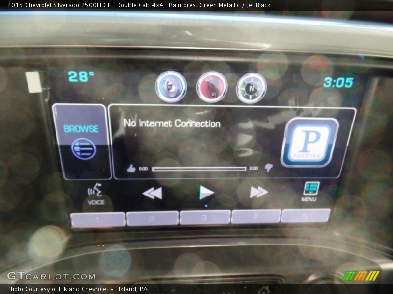 Rainforest Green Metallic / Jet Black 2015 Chevrolet Silverado 2500HD LT Double Cab 4x4