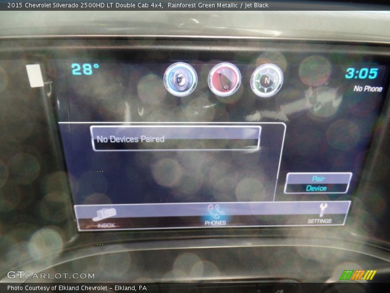 Rainforest Green Metallic / Jet Black 2015 Chevrolet Silverado 2500HD LT Double Cab 4x4