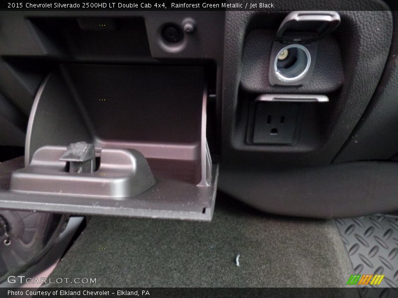 Rainforest Green Metallic / Jet Black 2015 Chevrolet Silverado 2500HD LT Double Cab 4x4