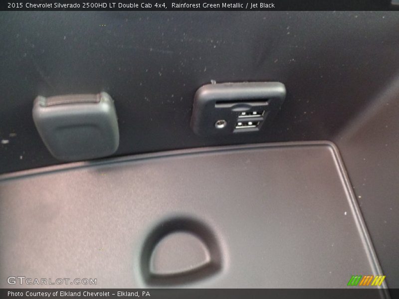 Rainforest Green Metallic / Jet Black 2015 Chevrolet Silverado 2500HD LT Double Cab 4x4