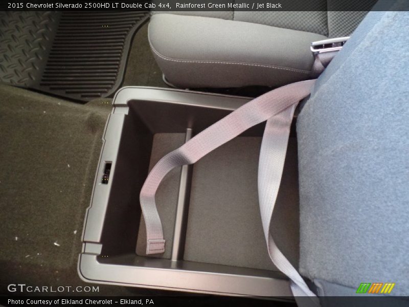 Rainforest Green Metallic / Jet Black 2015 Chevrolet Silverado 2500HD LT Double Cab 4x4