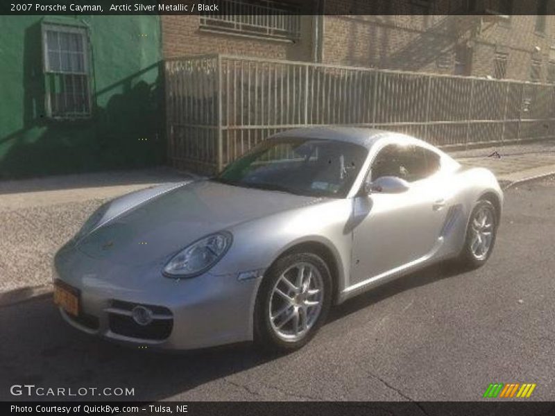 Arctic Silver Metallic / Black 2007 Porsche Cayman