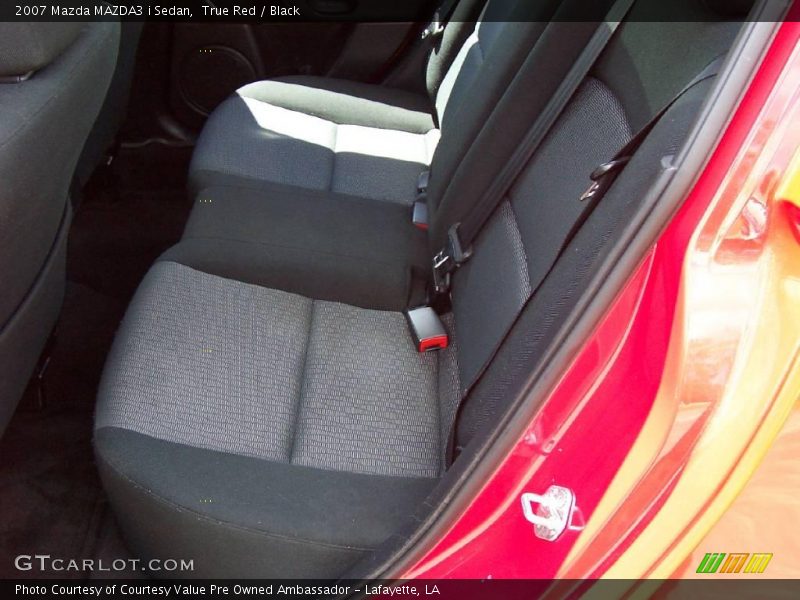 True Red / Black 2007 Mazda MAZDA3 i Sedan