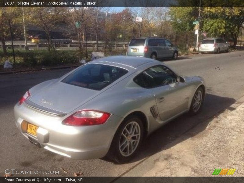 Arctic Silver Metallic / Black 2007 Porsche Cayman