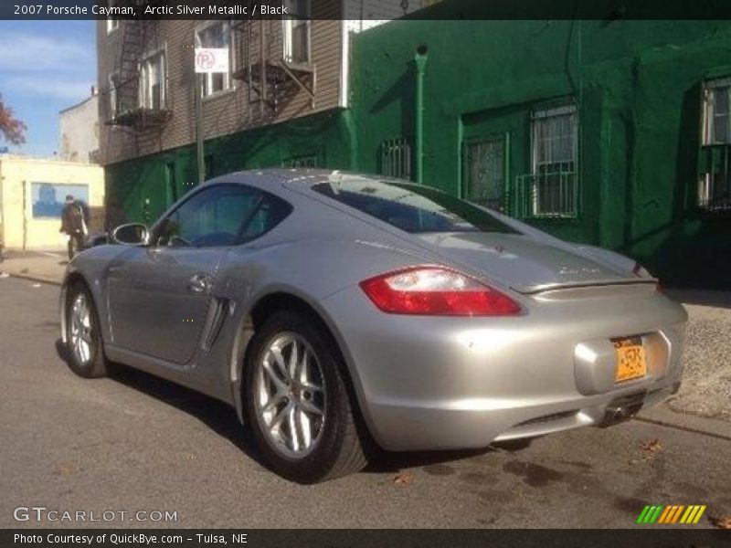 Arctic Silver Metallic / Black 2007 Porsche Cayman