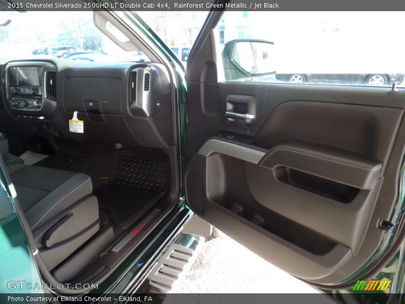 Rainforest Green Metallic / Jet Black 2015 Chevrolet Silverado 2500HD LT Double Cab 4x4