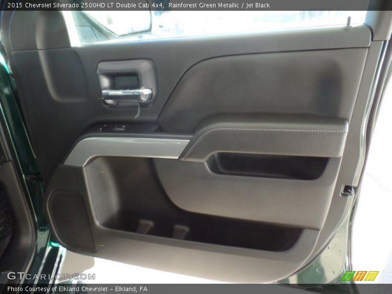Rainforest Green Metallic / Jet Black 2015 Chevrolet Silverado 2500HD LT Double Cab 4x4