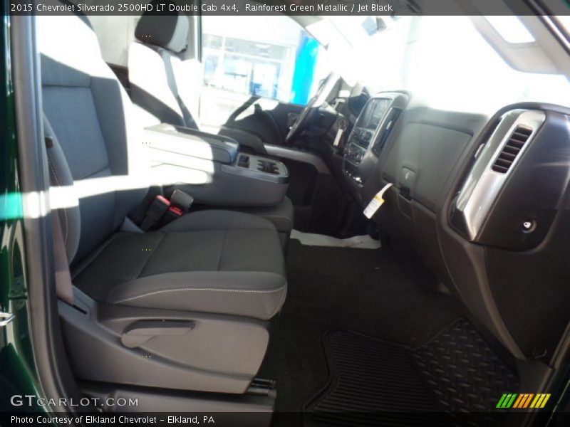Rainforest Green Metallic / Jet Black 2015 Chevrolet Silverado 2500HD LT Double Cab 4x4