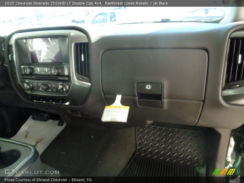 Rainforest Green Metallic / Jet Black 2015 Chevrolet Silverado 2500HD LT Double Cab 4x4