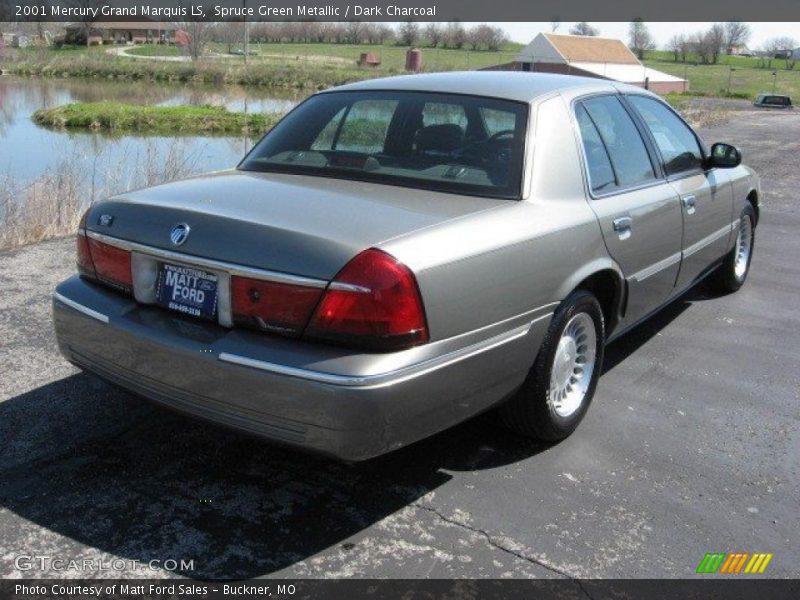 Spruce Green Metallic / Dark Charcoal 2001 Mercury Grand Marquis LS