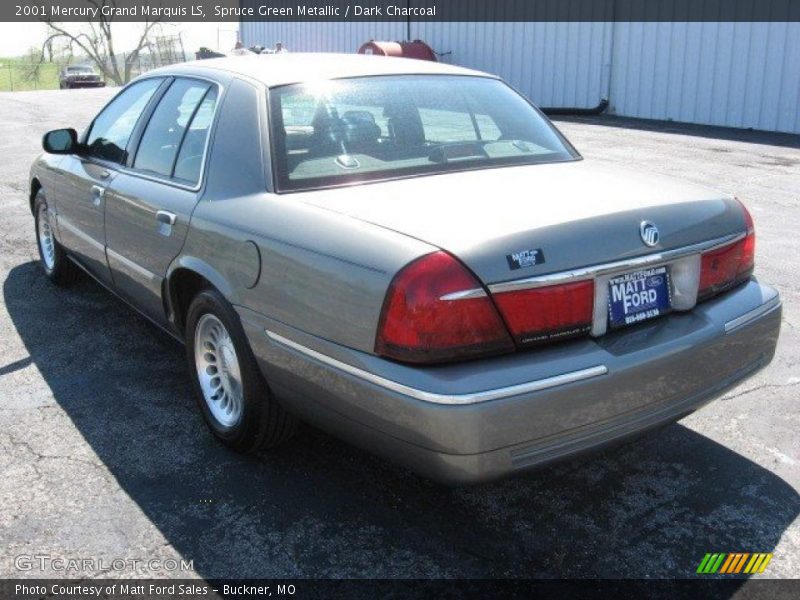 Spruce Green Metallic / Dark Charcoal 2001 Mercury Grand Marquis LS
