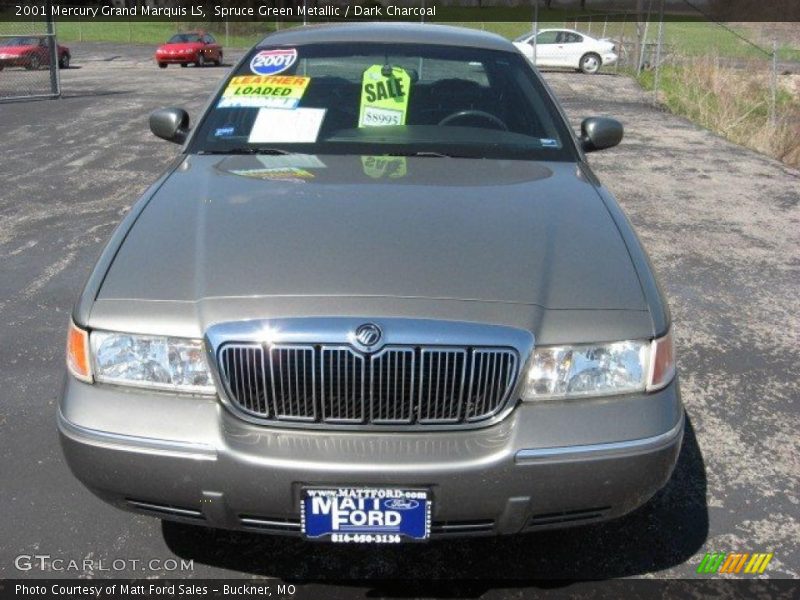 Spruce Green Metallic / Dark Charcoal 2001 Mercury Grand Marquis LS