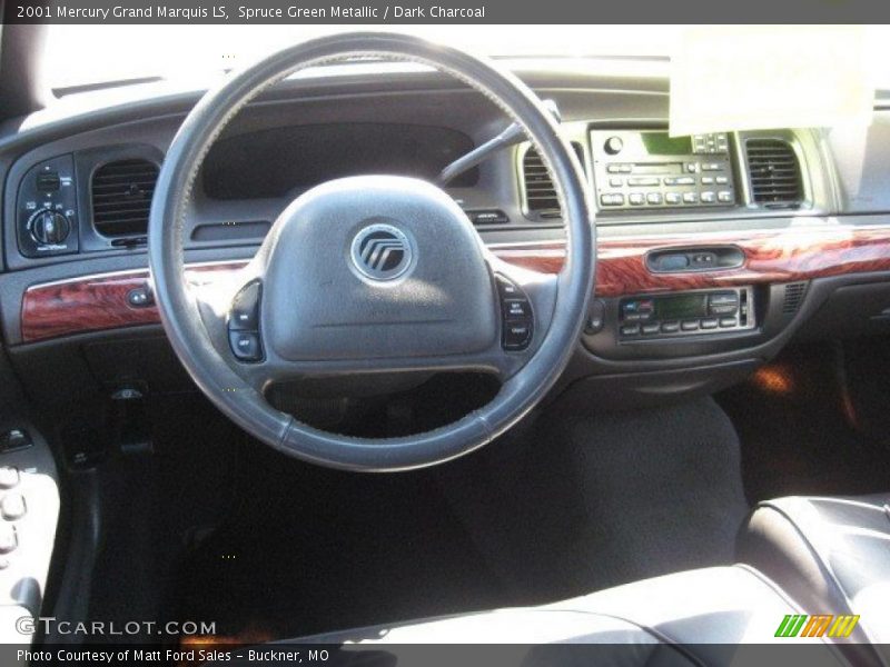 Spruce Green Metallic / Dark Charcoal 2001 Mercury Grand Marquis LS