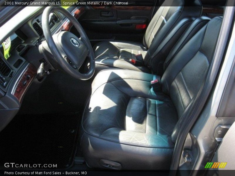 Spruce Green Metallic / Dark Charcoal 2001 Mercury Grand Marquis LS