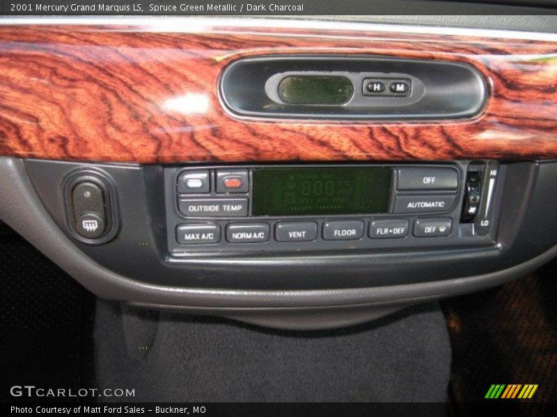 Spruce Green Metallic / Dark Charcoal 2001 Mercury Grand Marquis LS