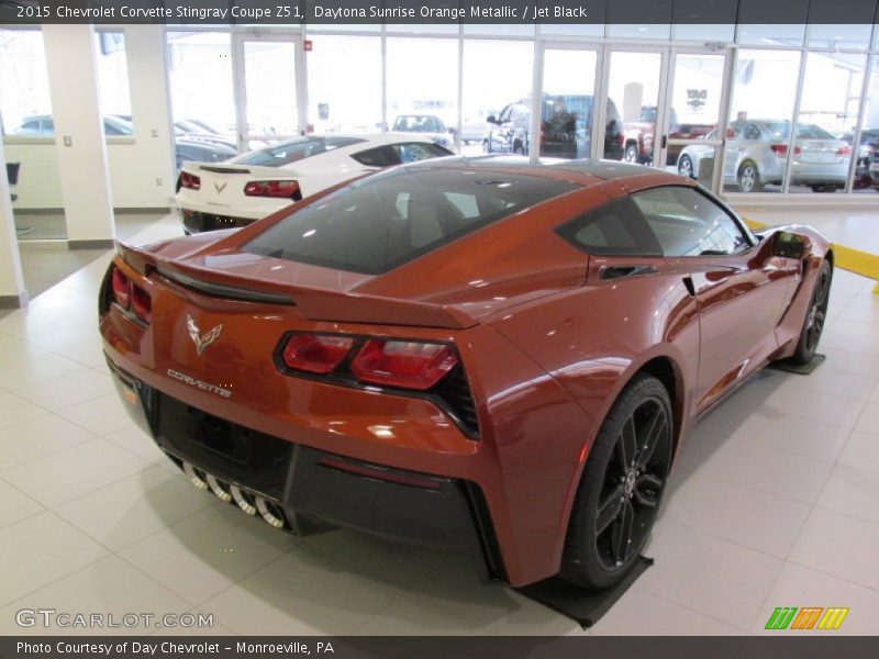 Daytona Sunrise Orange Metallic / Jet Black 2015 Chevrolet Corvette Stingray Coupe Z51