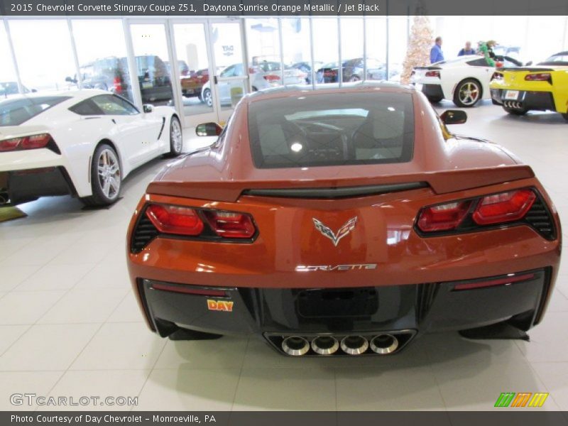 Daytona Sunrise Orange Metallic / Jet Black 2015 Chevrolet Corvette Stingray Coupe Z51