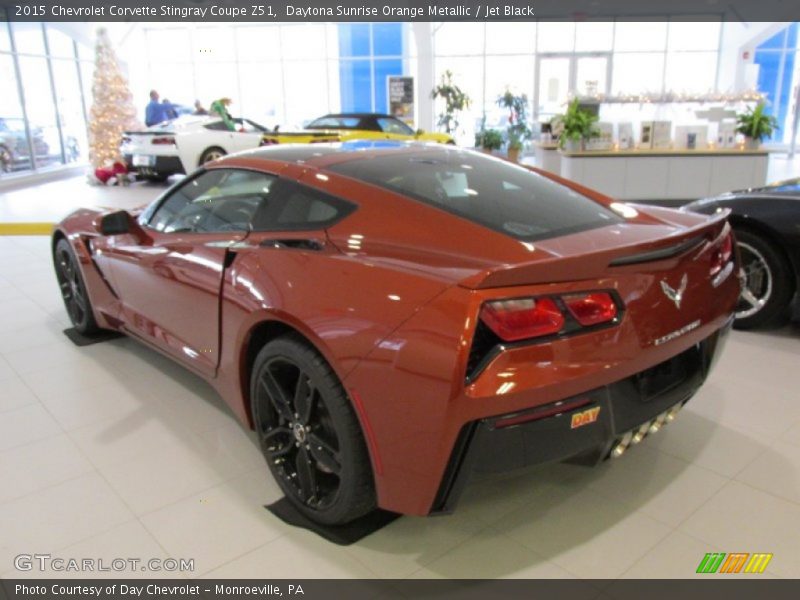 Daytona Sunrise Orange Metallic / Jet Black 2015 Chevrolet Corvette Stingray Coupe Z51