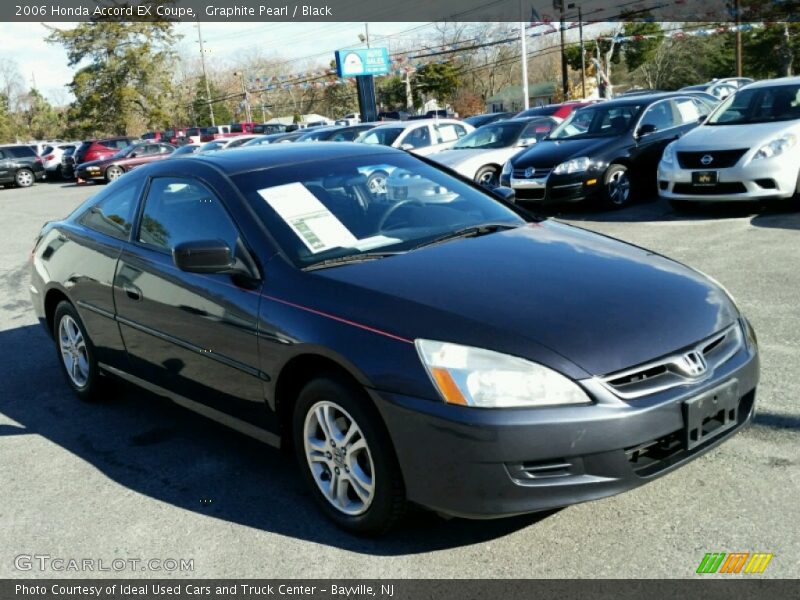 Graphite Pearl / Black 2006 Honda Accord EX Coupe