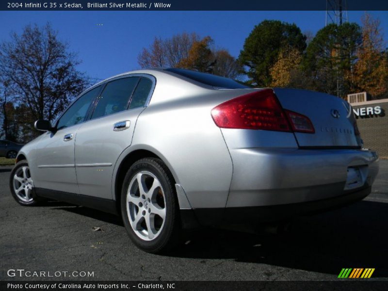 Brilliant Silver Metallic / Willow 2004 Infiniti G 35 x Sedan