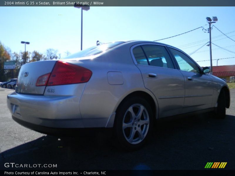 Brilliant Silver Metallic / Willow 2004 Infiniti G 35 x Sedan