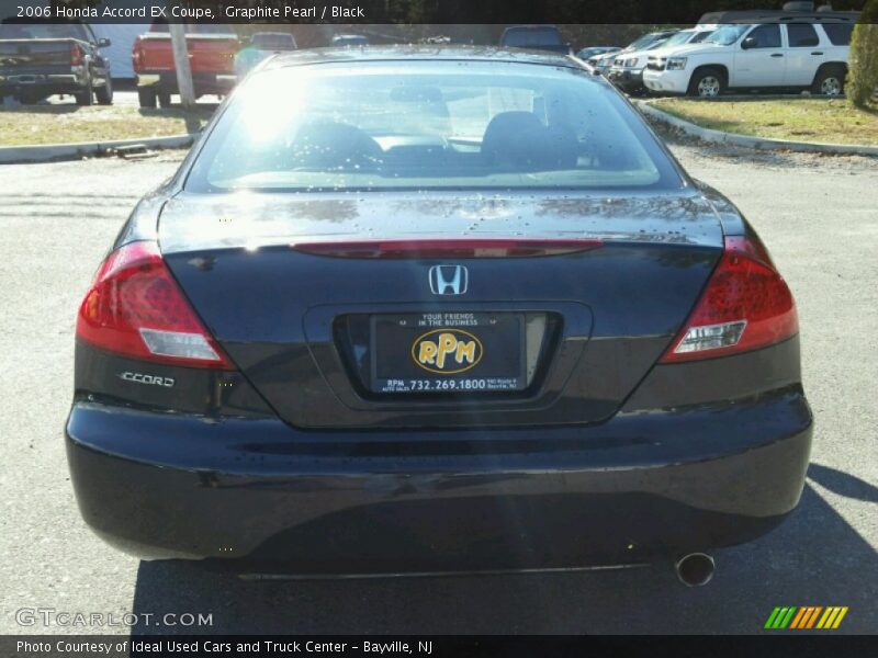 Graphite Pearl / Black 2006 Honda Accord EX Coupe