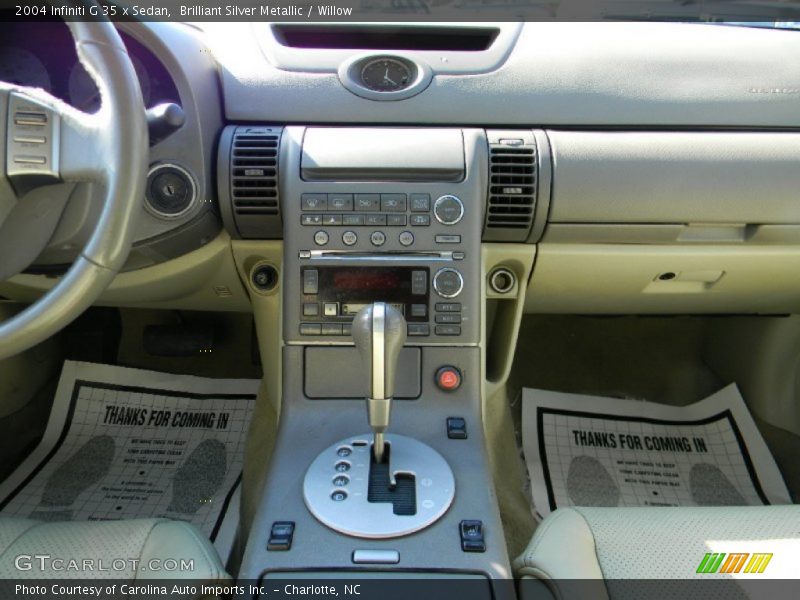 Brilliant Silver Metallic / Willow 2004 Infiniti G 35 x Sedan