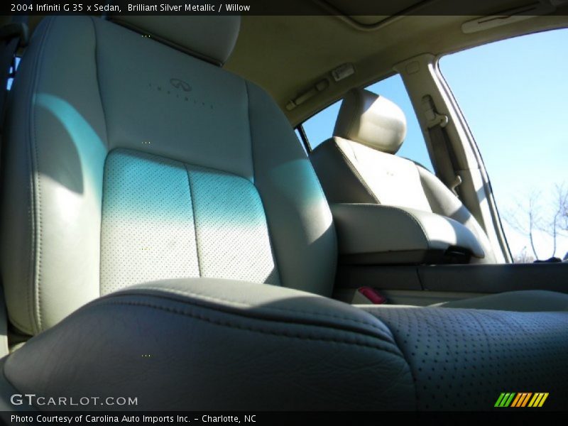 Brilliant Silver Metallic / Willow 2004 Infiniti G 35 x Sedan