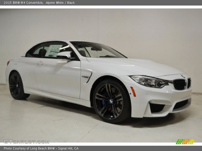 Alpine White / Black 2015 BMW M4 Convertible