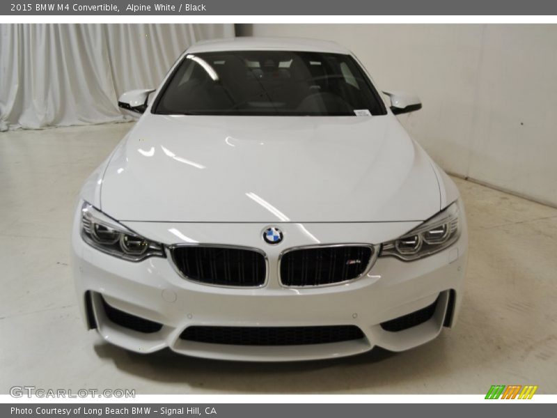 Alpine White / Black 2015 BMW M4 Convertible