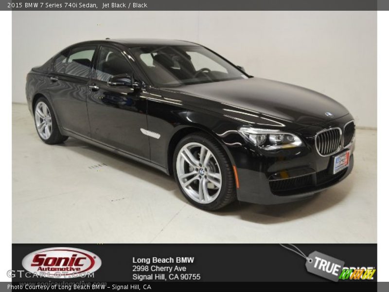 Jet Black / Black 2015 BMW 7 Series 740i Sedan