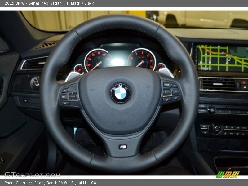 Jet Black / Black 2015 BMW 7 Series 740i Sedan
