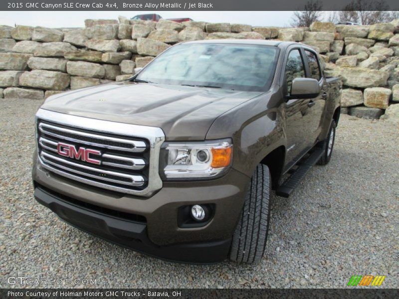 Bronze Alloy Metallic / Jet Black 2015 GMC Canyon SLE Crew Cab 4x4