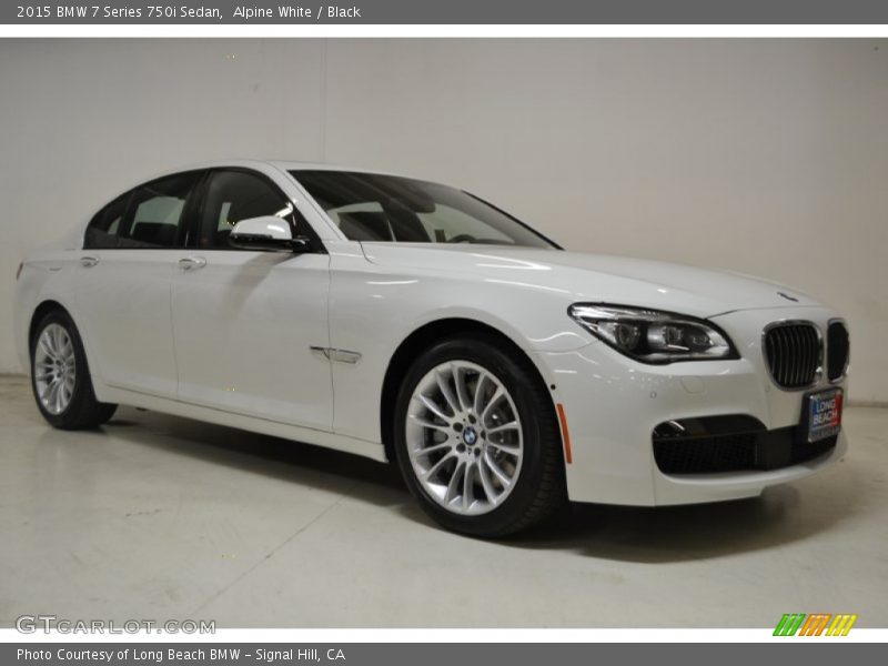 Alpine White / Black 2015 BMW 7 Series 750i Sedan