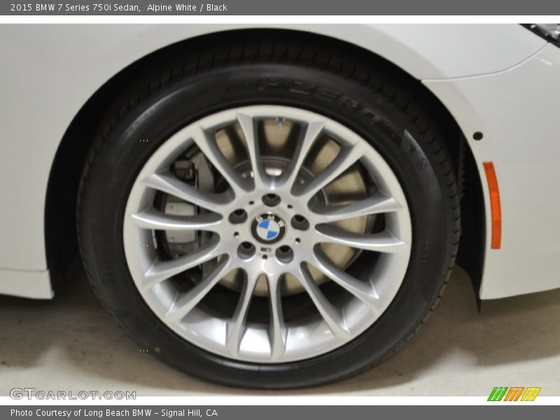 Alpine White / Black 2015 BMW 7 Series 750i Sedan