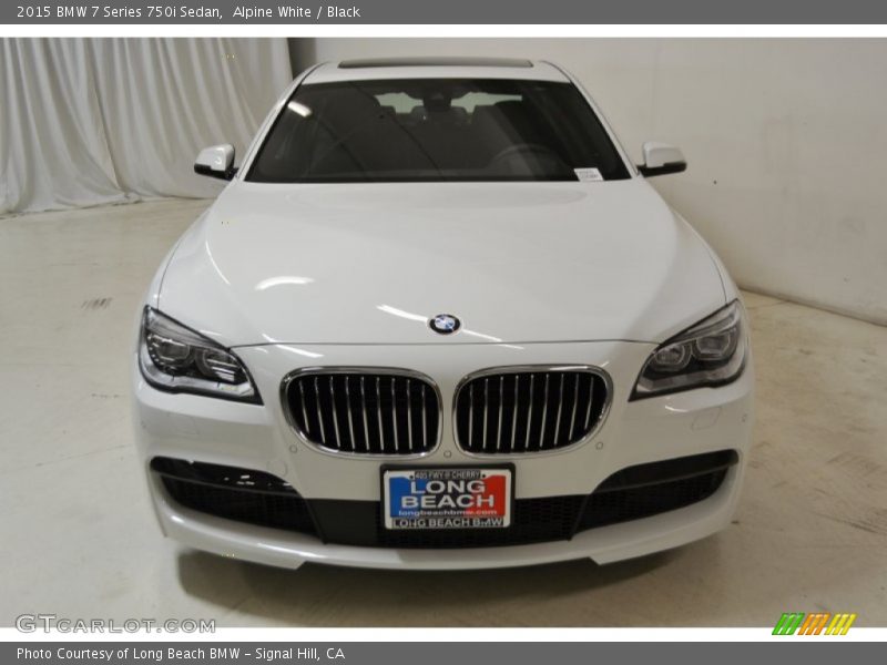 Alpine White / Black 2015 BMW 7 Series 750i Sedan
