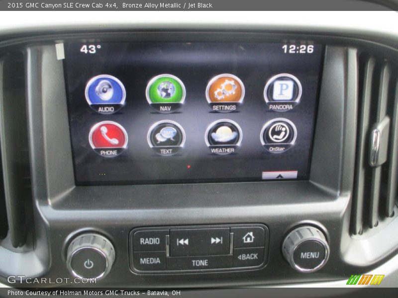 Bronze Alloy Metallic / Jet Black 2015 GMC Canyon SLE Crew Cab 4x4