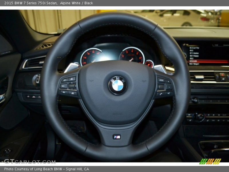 Alpine White / Black 2015 BMW 7 Series 750i Sedan