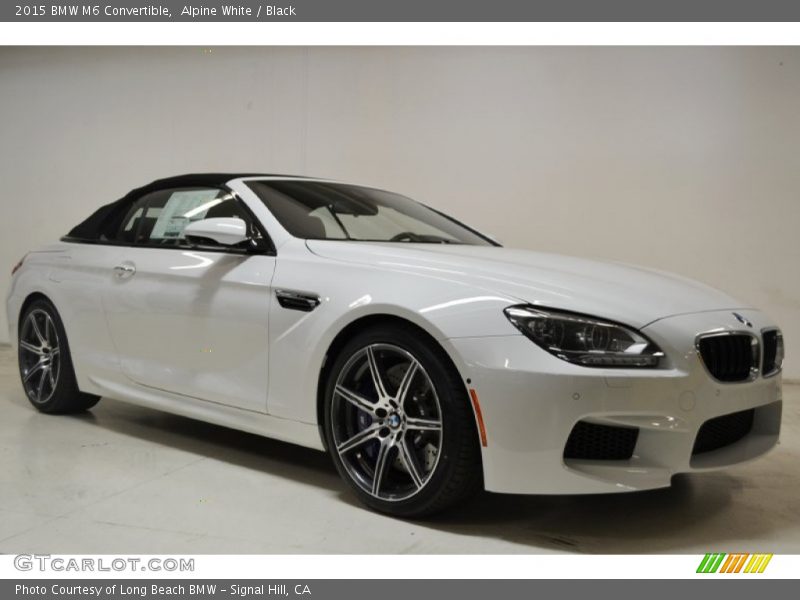 Alpine White / Black 2015 BMW M6 Convertible