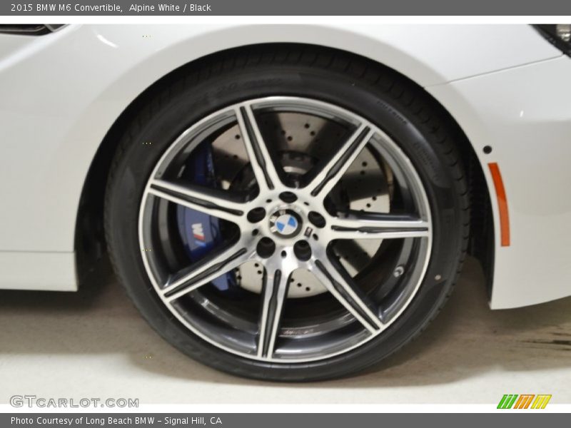 Alpine White / Black 2015 BMW M6 Convertible
