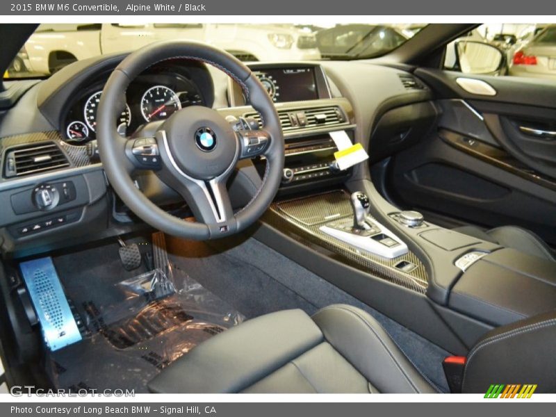 Alpine White / Black 2015 BMW M6 Convertible