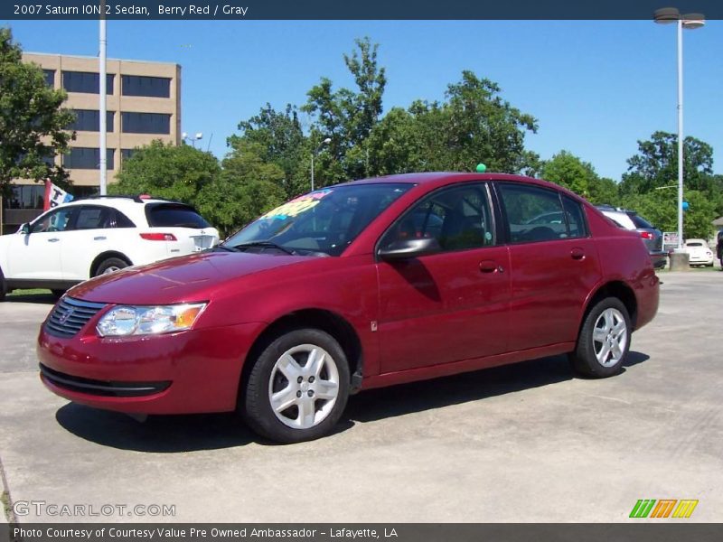 Berry Red / Gray 2007 Saturn ION 2 Sedan