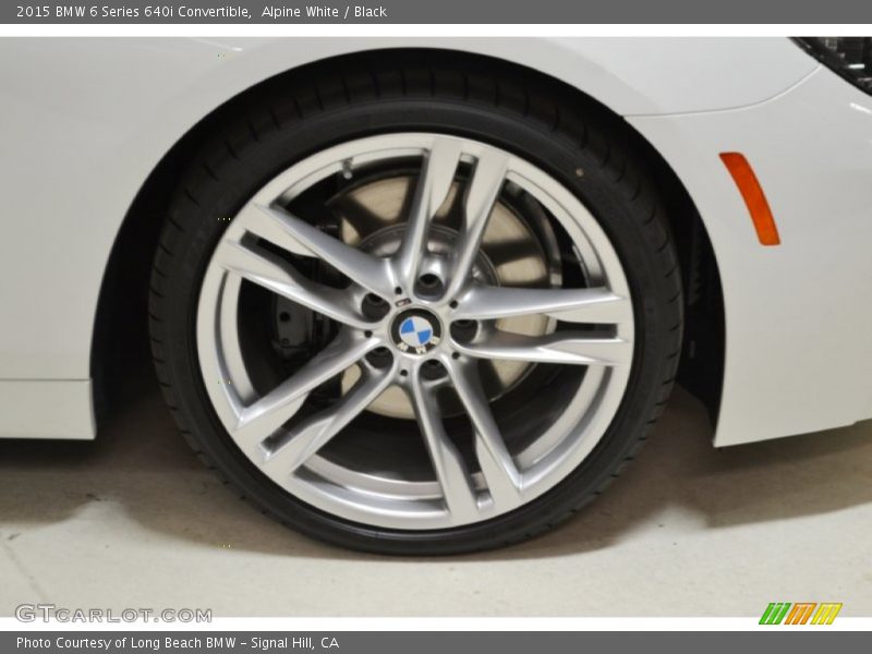 Alpine White / Black 2015 BMW 6 Series 640i Convertible