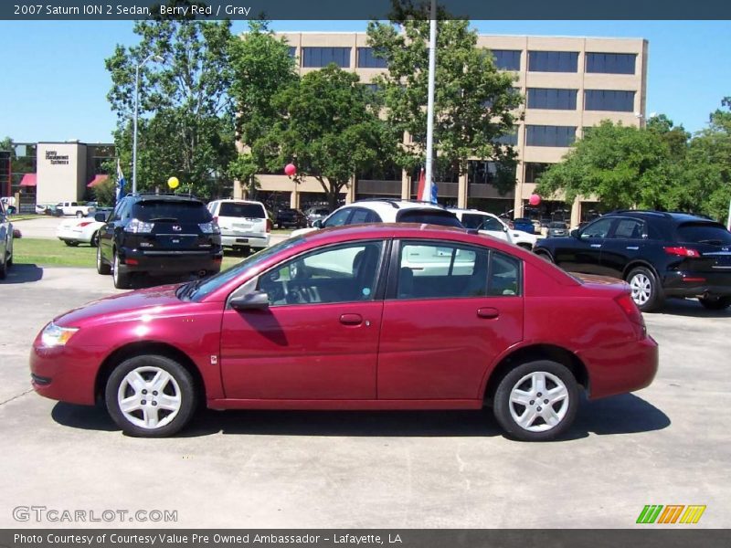 Berry Red / Gray 2007 Saturn ION 2 Sedan