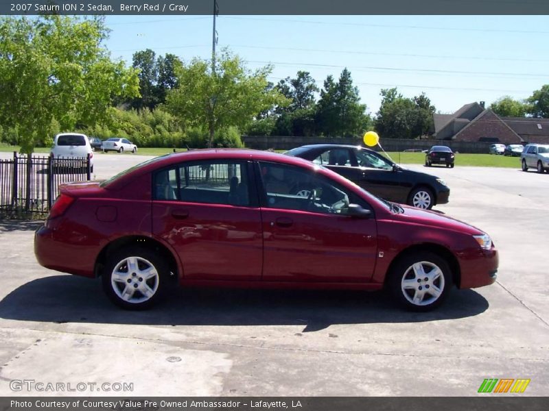 Berry Red / Gray 2007 Saturn ION 2 Sedan