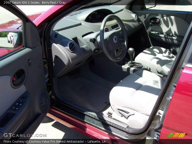 Berry Red / Gray 2007 Saturn ION 2 Sedan