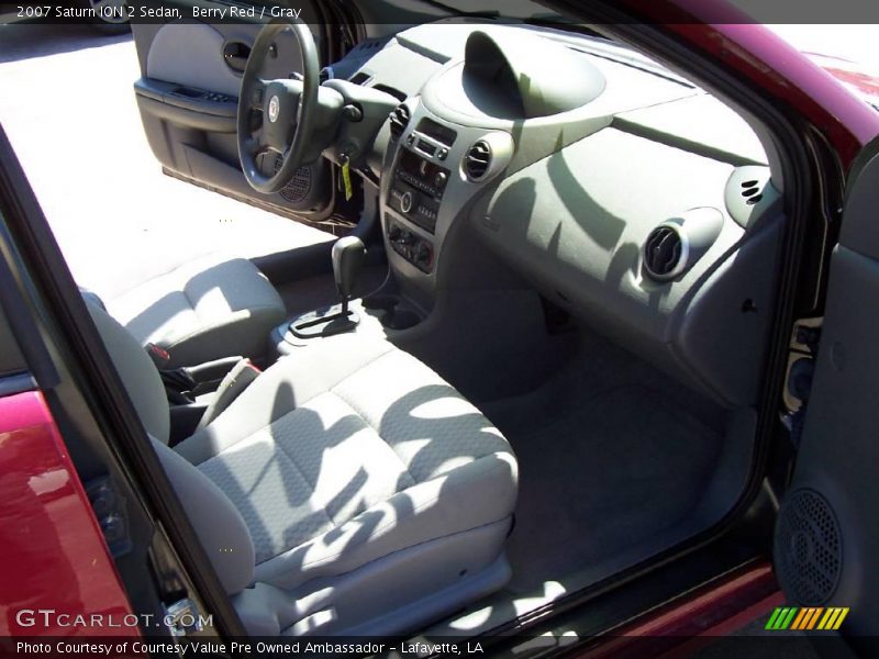 Berry Red / Gray 2007 Saturn ION 2 Sedan