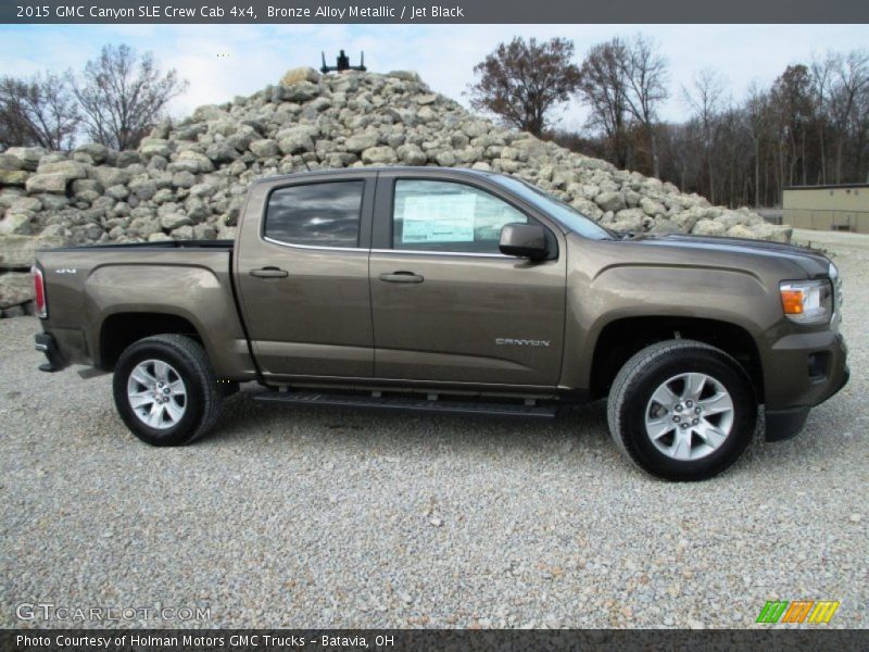 Bronze Alloy Metallic / Jet Black 2015 GMC Canyon SLE Crew Cab 4x4