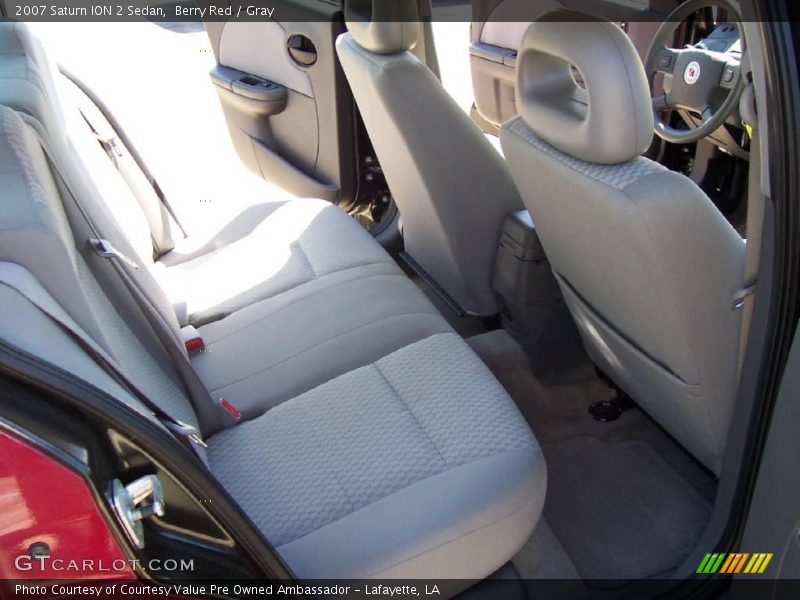Berry Red / Gray 2007 Saturn ION 2 Sedan