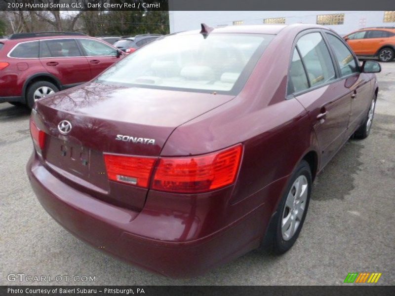 Dark Cherry Red / Camel 2009 Hyundai Sonata GLS
